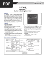 SDC40A. DigitroniK TM Digital Indicating Controller RSW. Control Unit PID (8) Auto Tuning+ Neuro & Fuzzy RUN - READY R - L LSP.