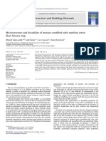 Microstructure and Durability of Mortars Modified With Medium Active Blast Furnace Slag