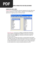 Ejemplo Practico de Relaciones