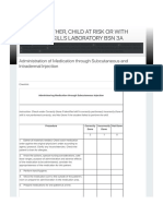 Administration of Medication Through Subcutaneous and Intradermal Injection