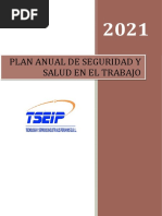 PL-SSMA-TSEIP-001 Plan Anual de Seguridad y Salud en El Trabajo 2021