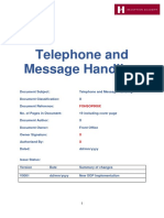 Sop Telephone Message Handling