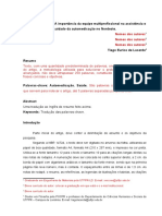 Modelo para Elaborar Artigo Cientifico