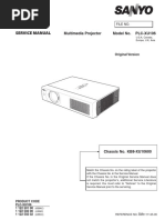 Service Manual: Multimedia Projector Model No. Plc-Xu106