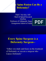 Why Every Spine Fusion Can Be A Deformity?