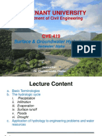 Covenant University: Surface & Groundwater Hydrology