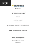 Cuadro Comparativo - Legislación Laboral