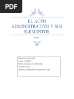 El Acto Administrativo y Sus Elementos