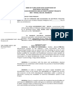 Deed of Turn-Over and Acceptance of Electrical Facilities Immacon Residences (Balud Resettlement Project) Bgy. Tonga, Balud, Masbate