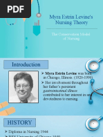 Myra Estrin Levine's Nursing Theory: The Conservation Model of Nursing