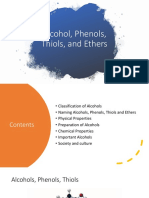 Alcohol, Phenols, Thiols, and Ethers