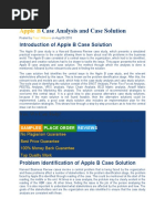 Apple B: Case Analysis and Case Solution