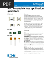 Eaton PTC Resettable Fuse Application Guidelines