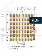 Temporary Barracks Layout: Entry Exit