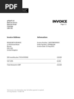 Invoice Address: Information