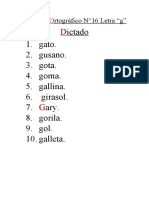 Percentil Ortográfico N 16 G