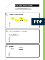 Examen de Matematica PRIMER GRADO