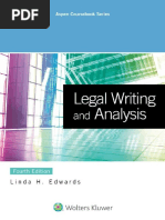 (Aspen Coursebook Series) Linda H. Edwards - Legal Writing and Analysis (2015, Wolters Kluwer Law & Business)