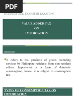 VAT On Importation