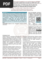 A Review On Estimation of Metformin Hydrochloride and Vildagliptin in Pharmacutical Dosage Form