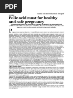 Folic Acid Must For Healthy and Safe Pregnancy: Arushi Jain and Sabyasachi Senapati