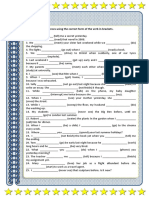 Complete The Sentences Using The Correct Form of The Verb in Brackets