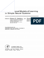 Computational Models of Learning in Simple Neural Systems: Robert Hawkins Gordon H. Bower