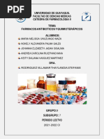 FARMACOS ANTIBOTICOS Y QUIMIOTERÁPICOS - SUNGRUPO 7. Segundo Parcal