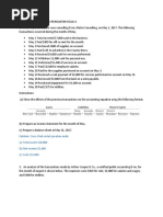 Catatan: Cross Chek Untuk Jawaban Anda:: (A) Total Assets $20,800 (B) Net Income $5,600 (C) Cash $14,600