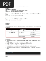Practical 3: Chapter 5 Table Section A: Lab Exercise (Compulsory)