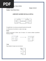 Amplificadores de Baja Señal y Fet