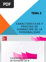 Características y Proceso de Formación de La Personalidad