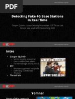 DEF CON Safe Mode - Cooper Quintin - Detecting Fake 4G Base Stations in Real Time