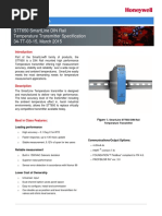 34-TT-03-15 STT650 SmartLine DIN Rail Temperature Transmitter Specification
