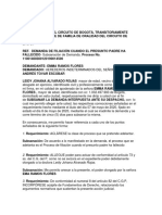 Subsanación de Demanda de Filiación Cuando El Presunto Padre Ha Fallecido