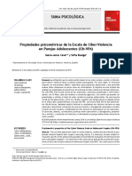 Propiedades Psicométricas de La Escala de Ciber-Violencia en Parejas Adolescentes