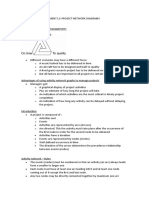 NOTES Project Network Diagrams