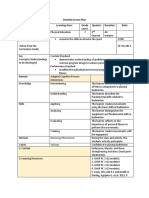 Detailed Lesson Plan 2 PE Badminton