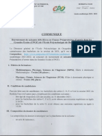 Communiqué Recrutement CPGE