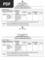 Individual Learning Monitoring Plan