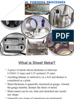 Sheet Metal Forming Processes