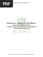 Protocolo de Atención en Dificultades Trastornos Emocionales