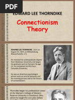 Edward Lee Thorndike: Connectionism Theory