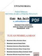 Kuliah 03 Dan 04. AKBI-metode Harga Pokok Pesanan