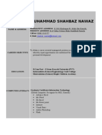 Shahbaz Data CV