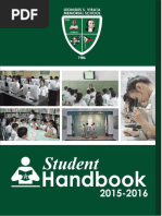 Student Handbook Final Copy From AMY 2016-2017 Notes On Revision