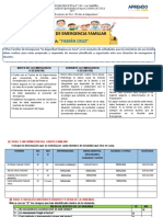 Formato Plan de Emergencia Familiar - IE 1267 La Campiña