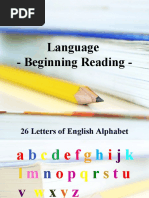 Language - Beginning Reading