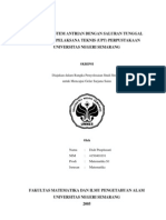 Aplikasi Sistem Antrian Dengan Saluran Tunggal Pada Unit Pelaksana Teknis (Upt) Perpustakaan Universitas Negeri Semarang