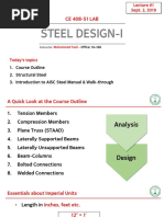 Lec 01 - Steel and Introduction To AISC Steel Manual